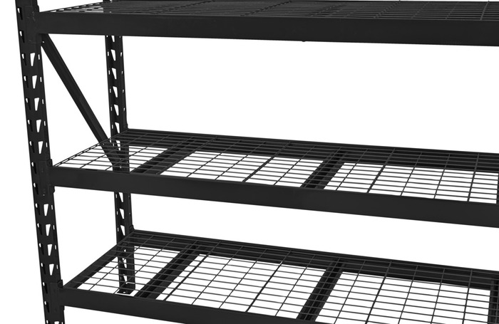 Stålreol 4 hyller svart 196 x 183 x 61 cm - Probuilder